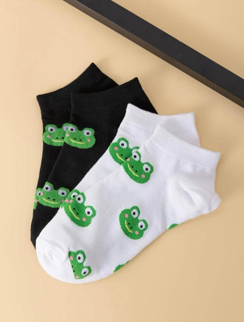 Frogs design women  short socks - Hover