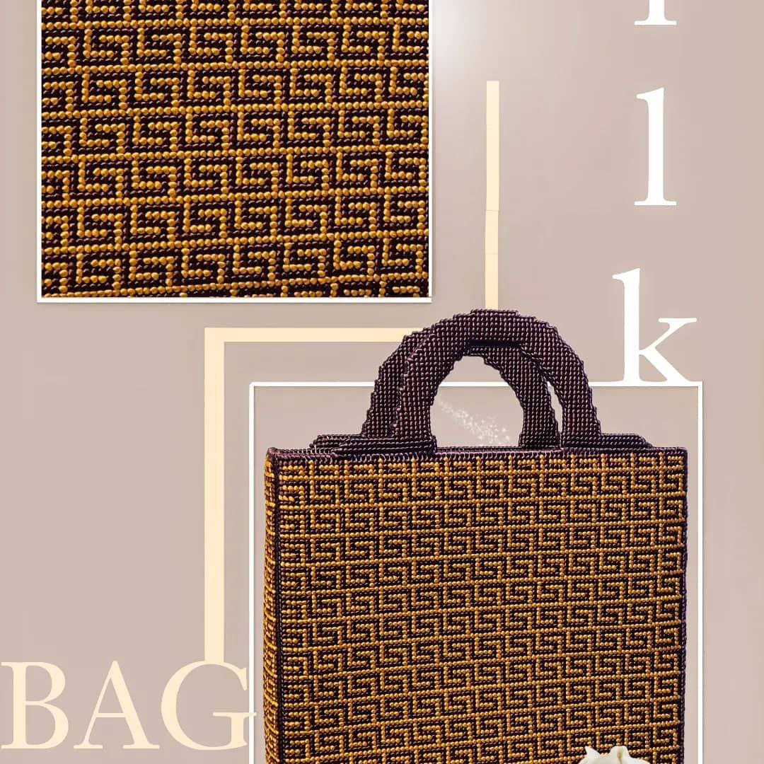 handmade silk bag - Hover