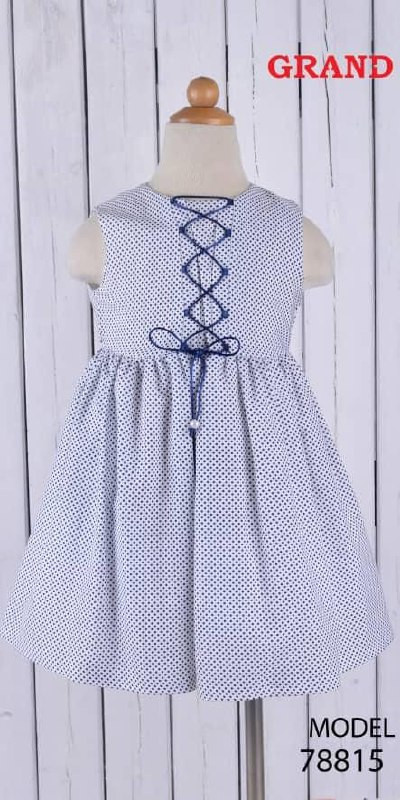 Dotted laced up Dress