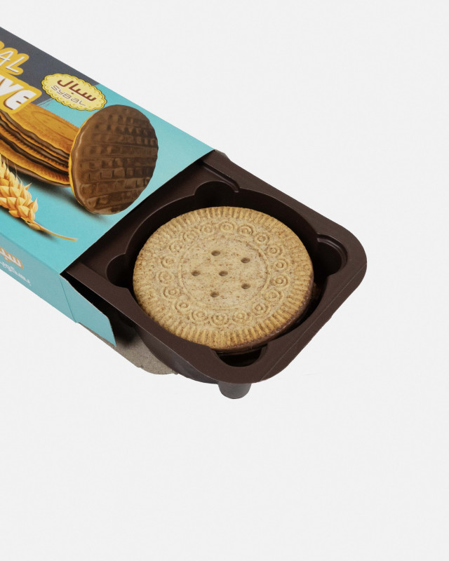Digestive biscuits dipped in chocolate - Hover