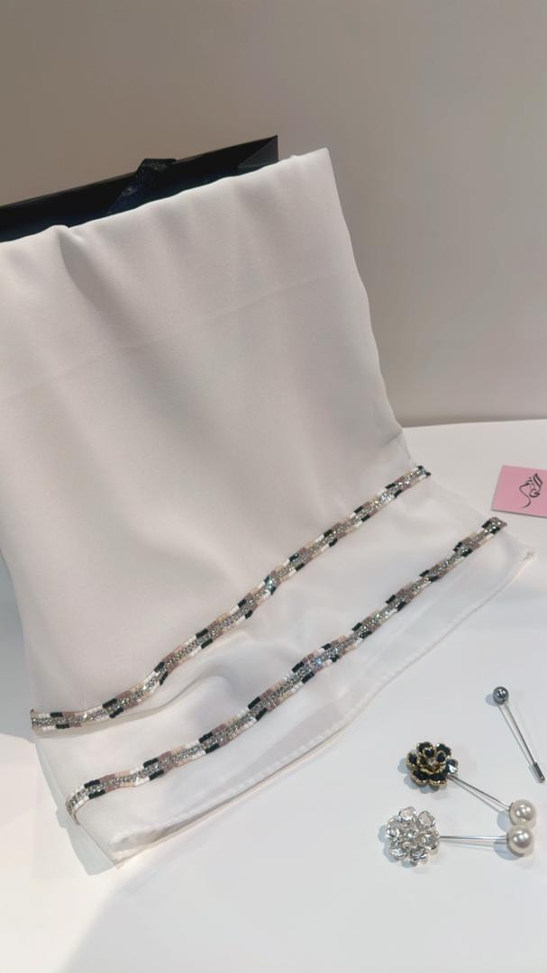 Hijab with beads