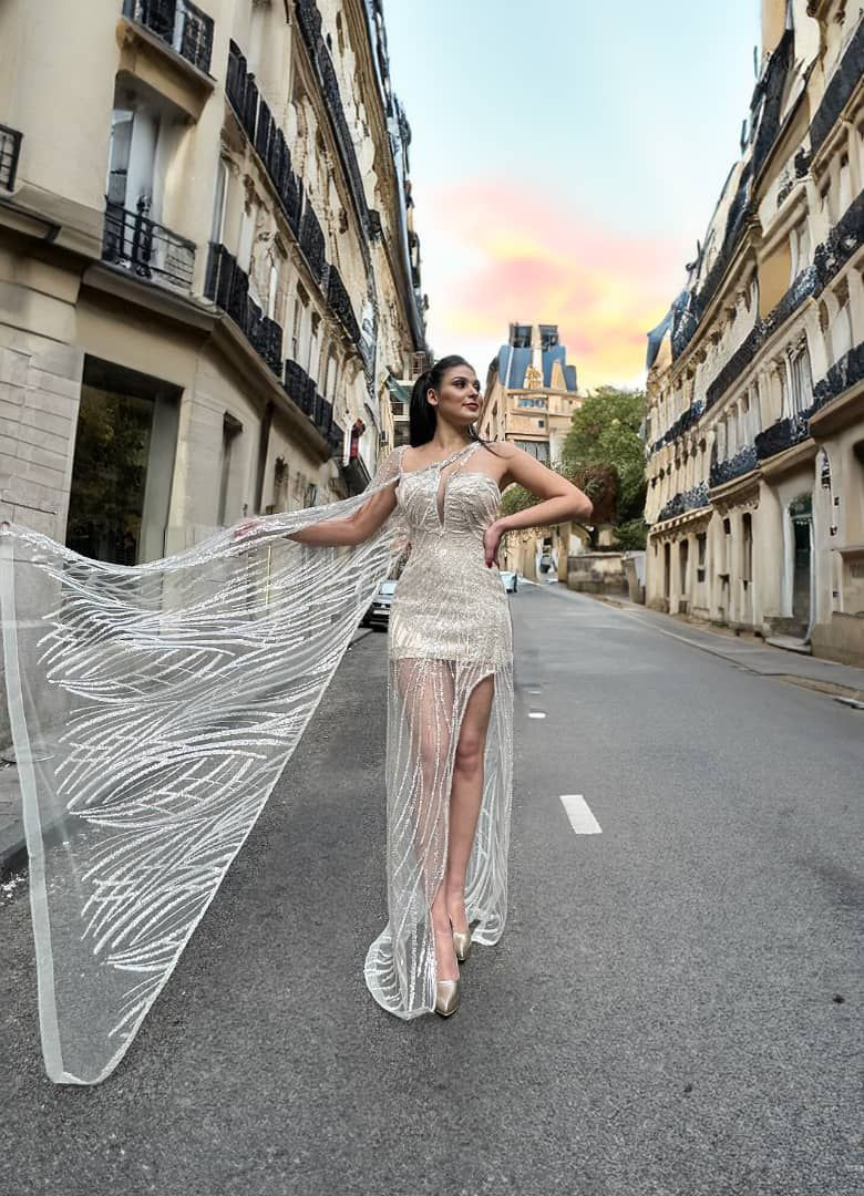 Side Slit Evening Dress