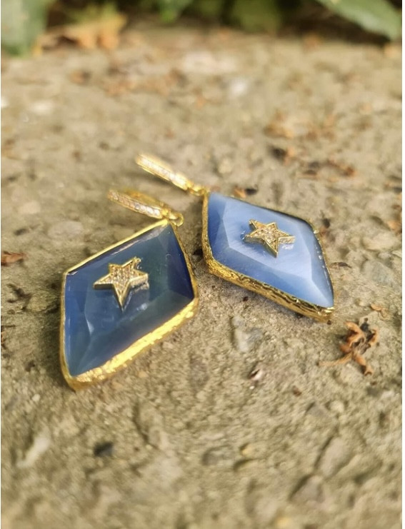 ‏Gold jewellery Earrings