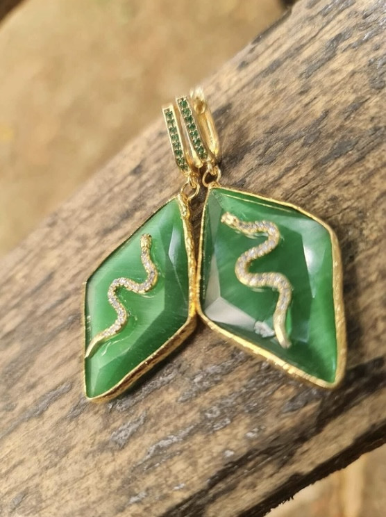 ‏Gold jewellery Earrings - Hover