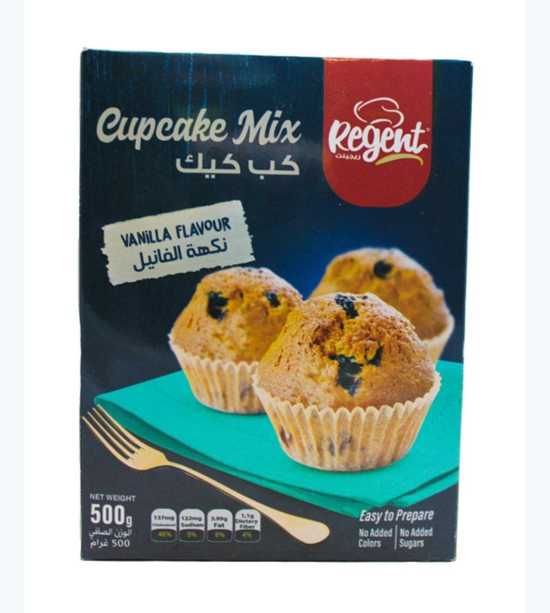 regent cupcake mix 500g ./not found