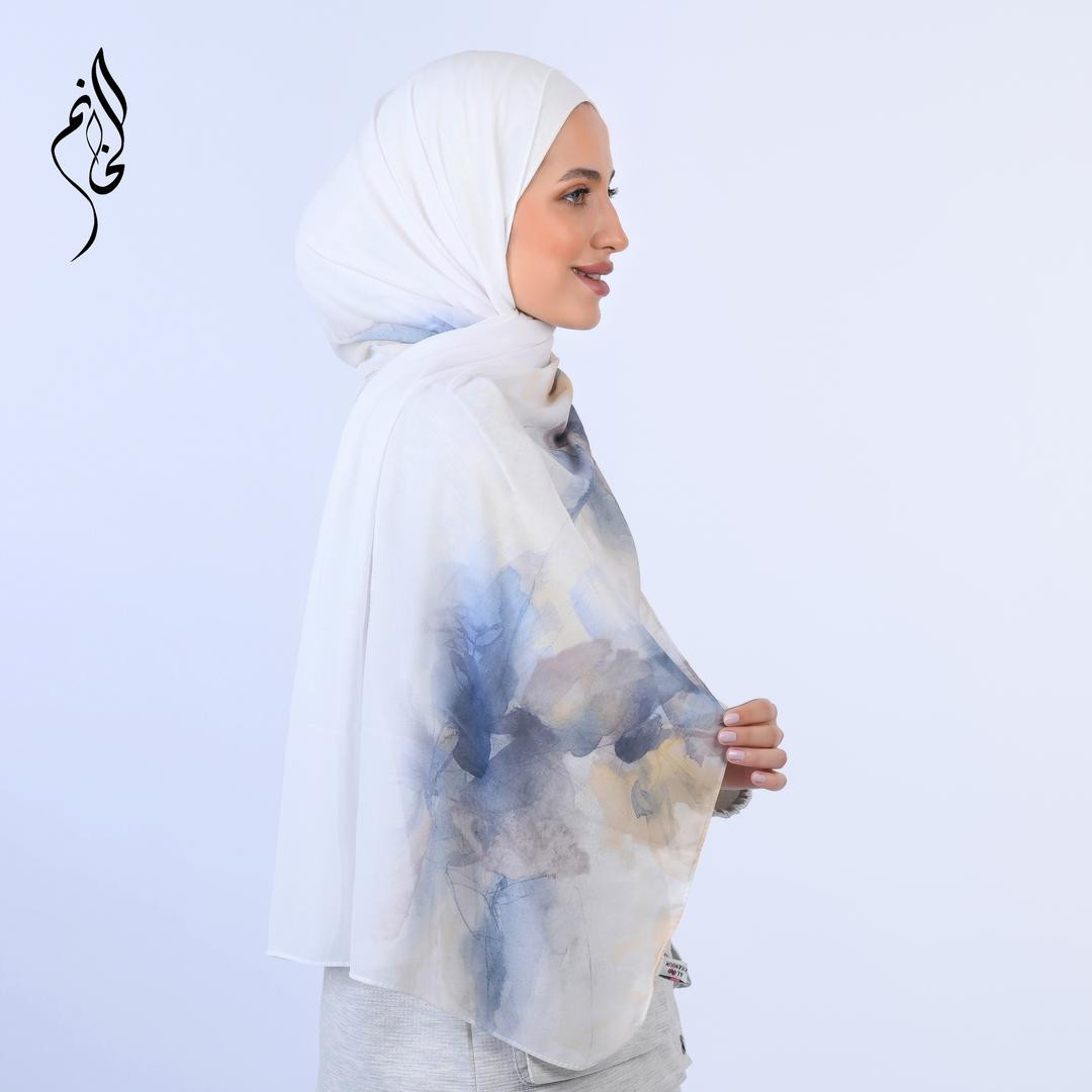 Printed hijab simple and comfy - Hover