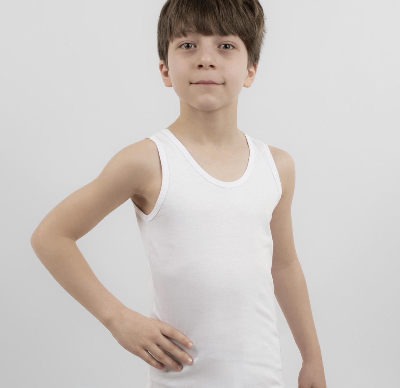 kid's Underwear Tank Top Single Jersey