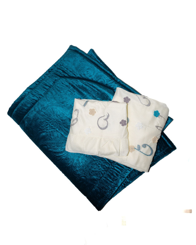 Blue Prayer Set with a Prayer Mat