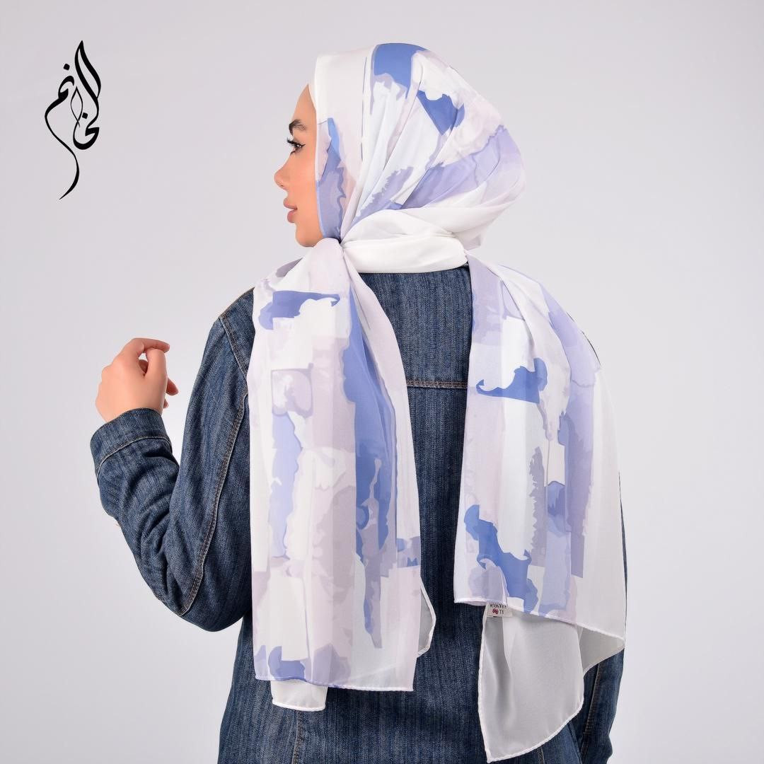 blue paint hijab