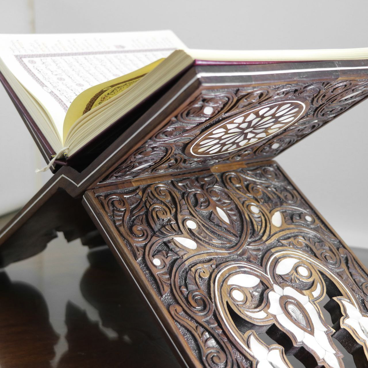 Wooden Qur’an Holder - Hover