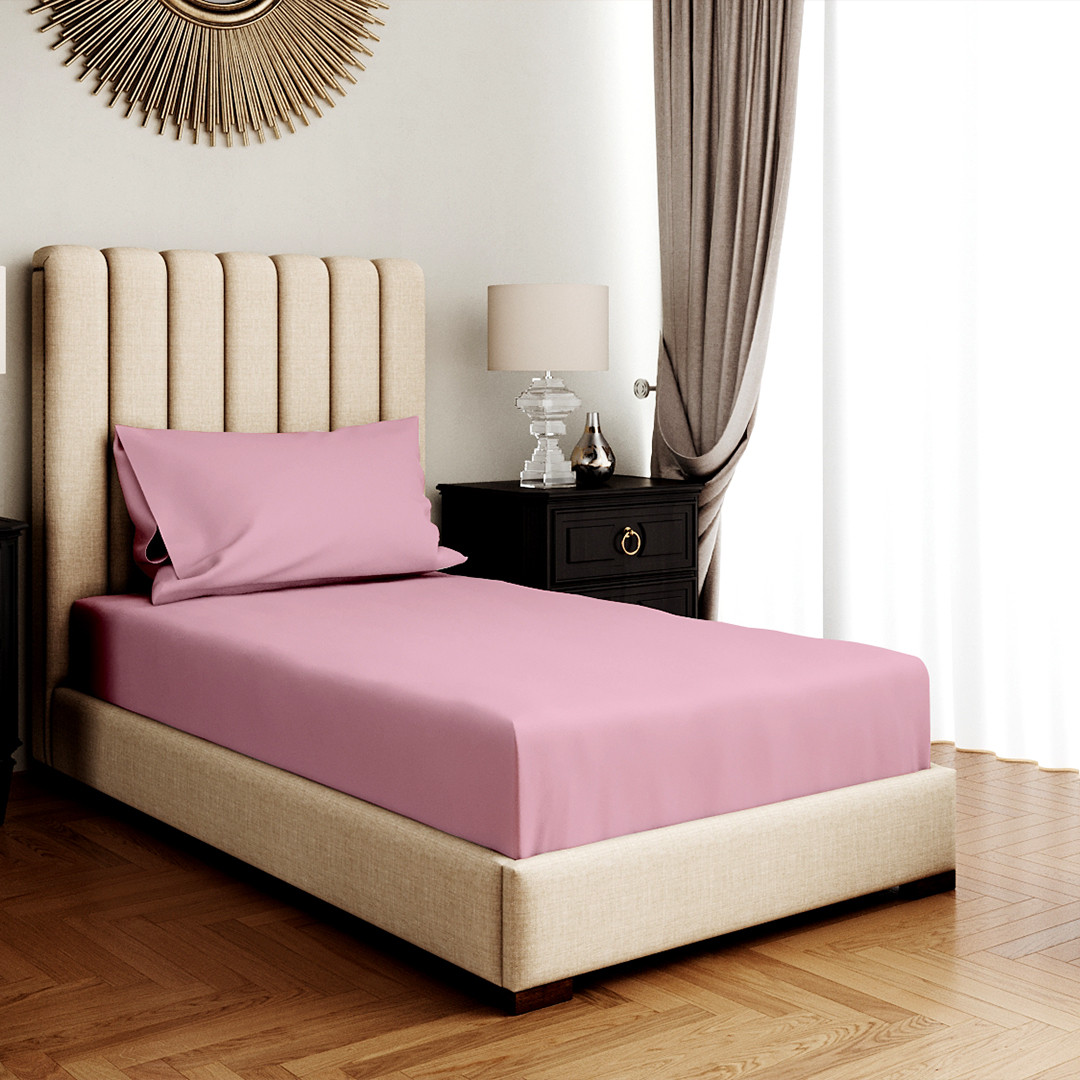 Single fitted sheet set cotton