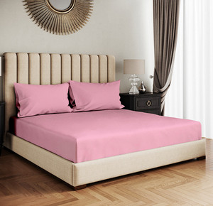 Double fitted sheet set synthetic