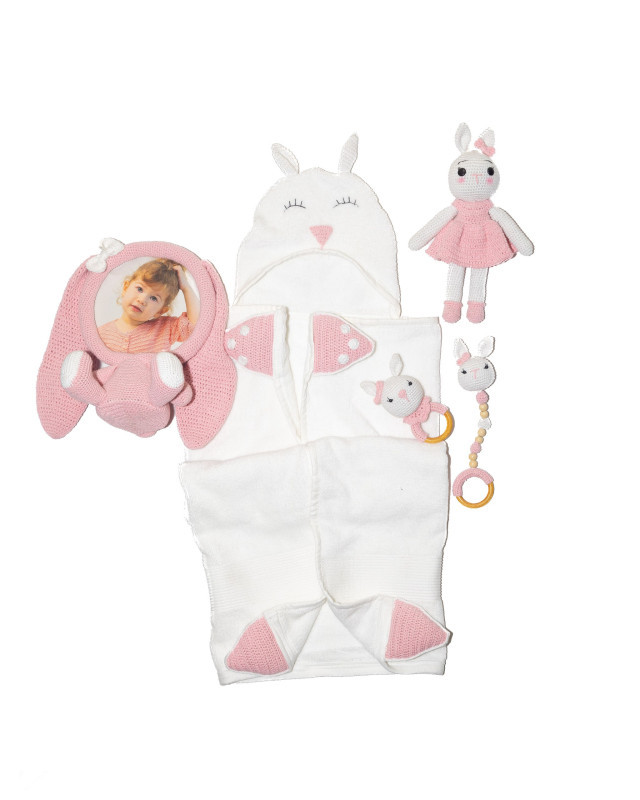 Bunny Baby Bathrobe 5 pc - Hover