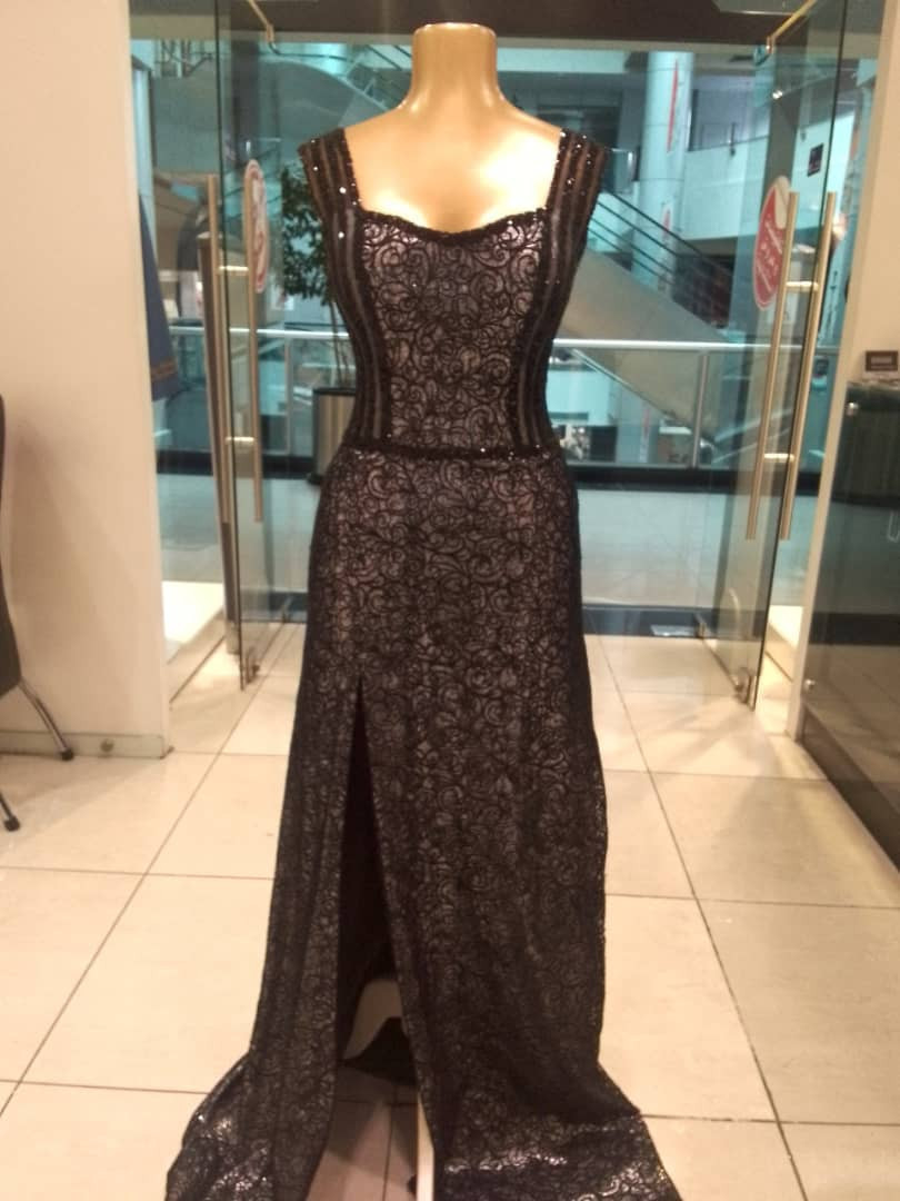 charming classic Long Dress with nol beads - Hover