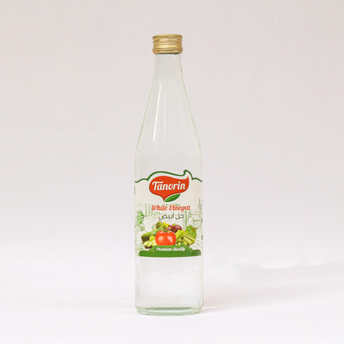 white vinegar 500ml in glass bottle