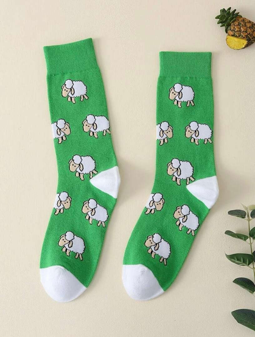 cotton women socks sheep design - Hover
