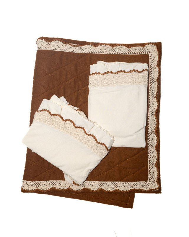 Brown Prayer Mat and a prayer set - Hover