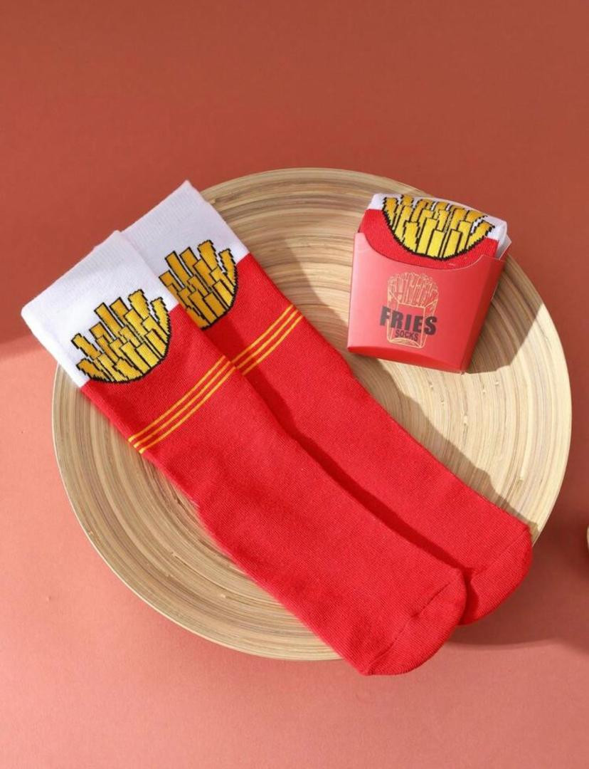 fries design women socks